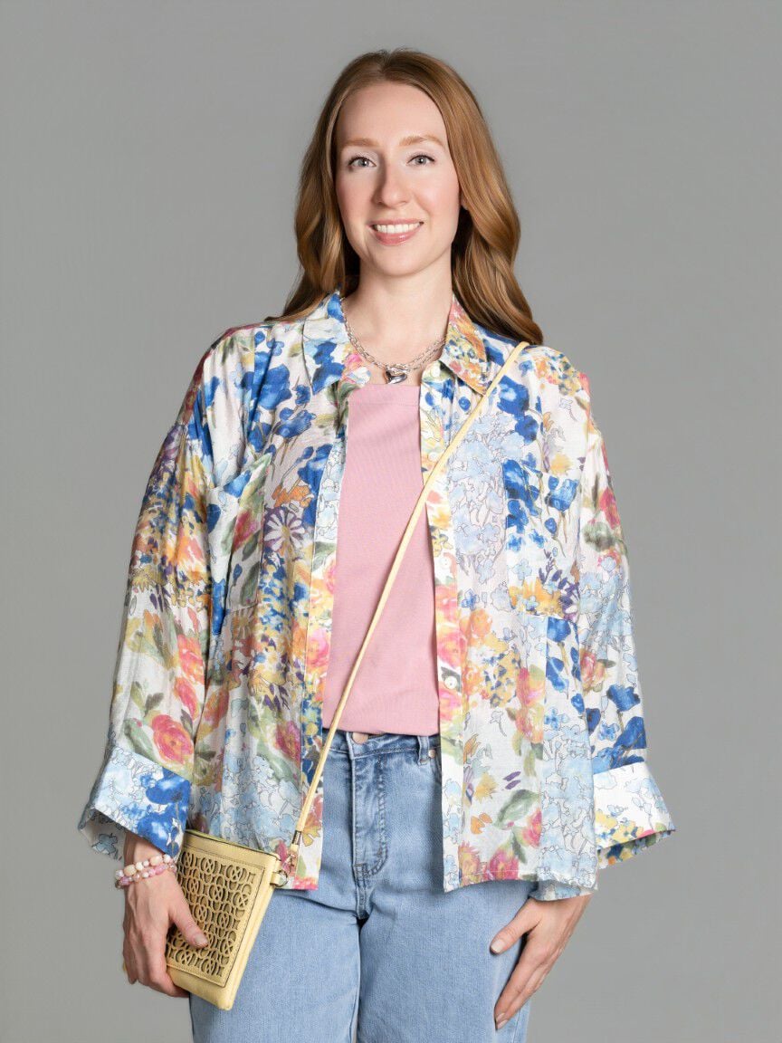 Long Sleeve Button Up Blouse