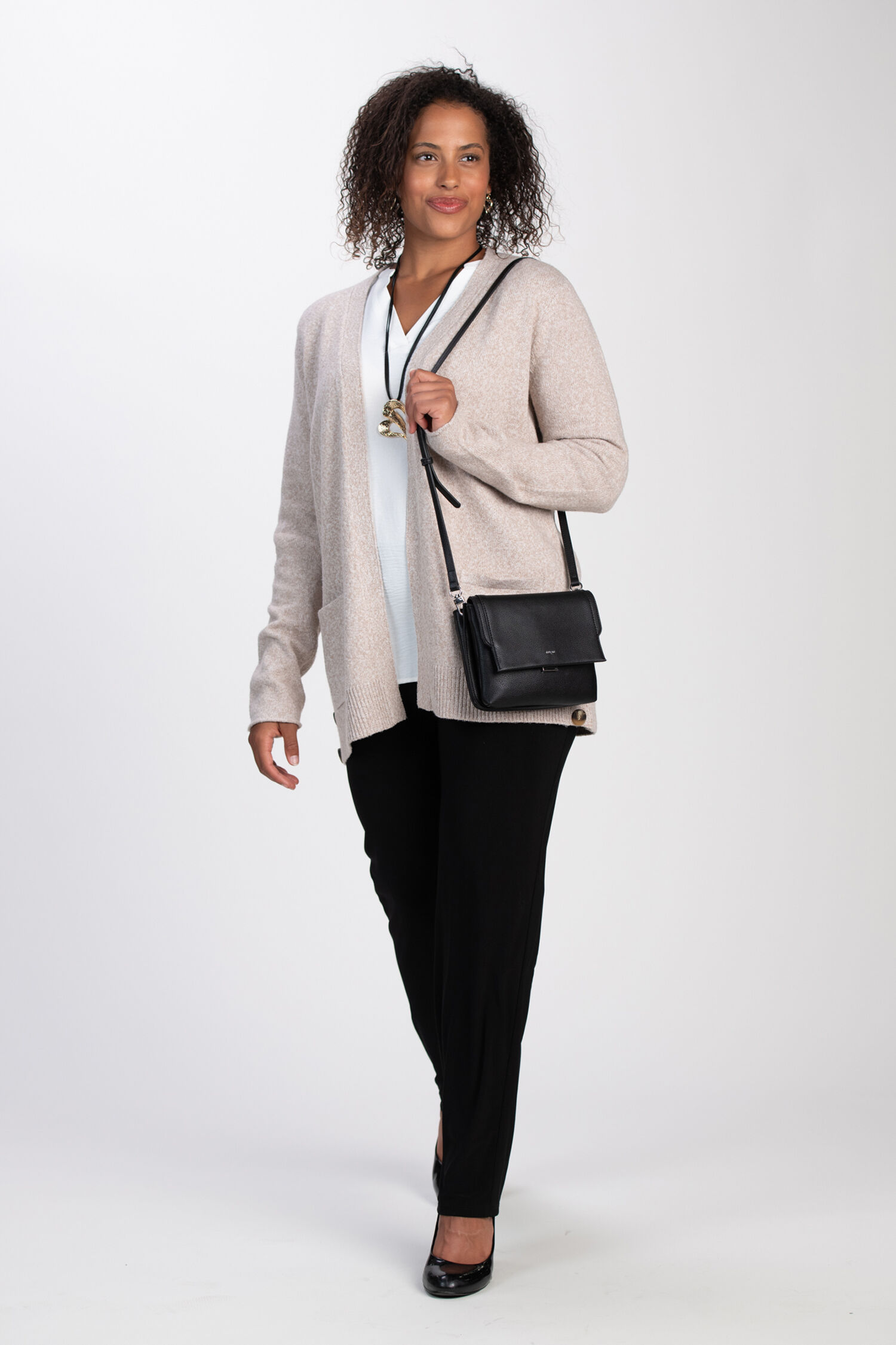 Knit Cardigan w/ Button Detail  Image 5