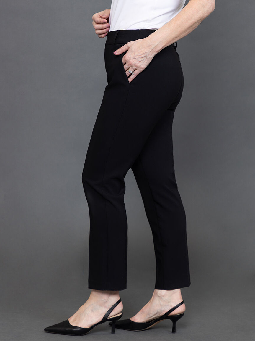 Straight Leg Pull On Ankle Pant