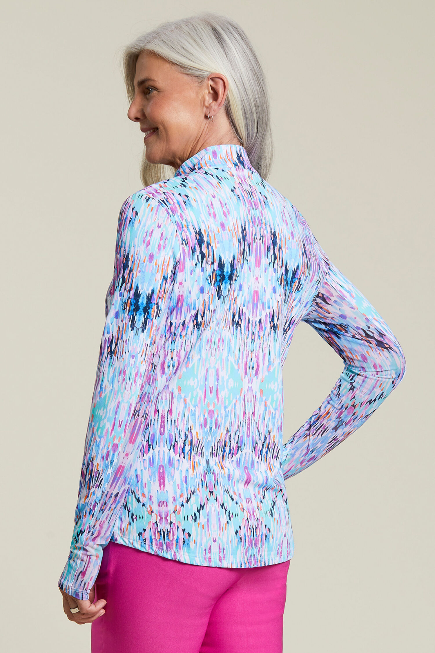 Long Sleeve Zip-Up Golf Jacket Image 2