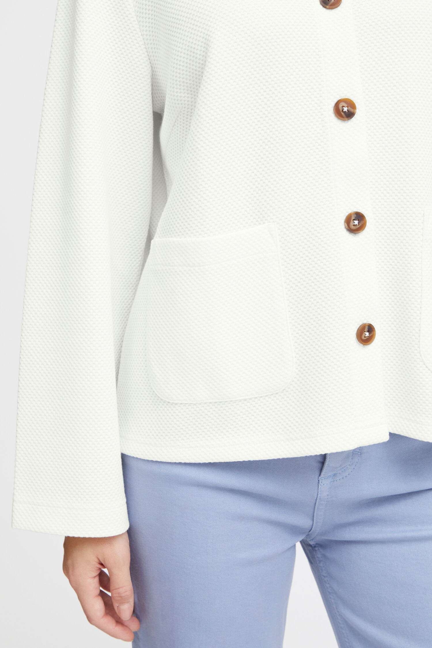 Waffle Knit Cardigan Image 3