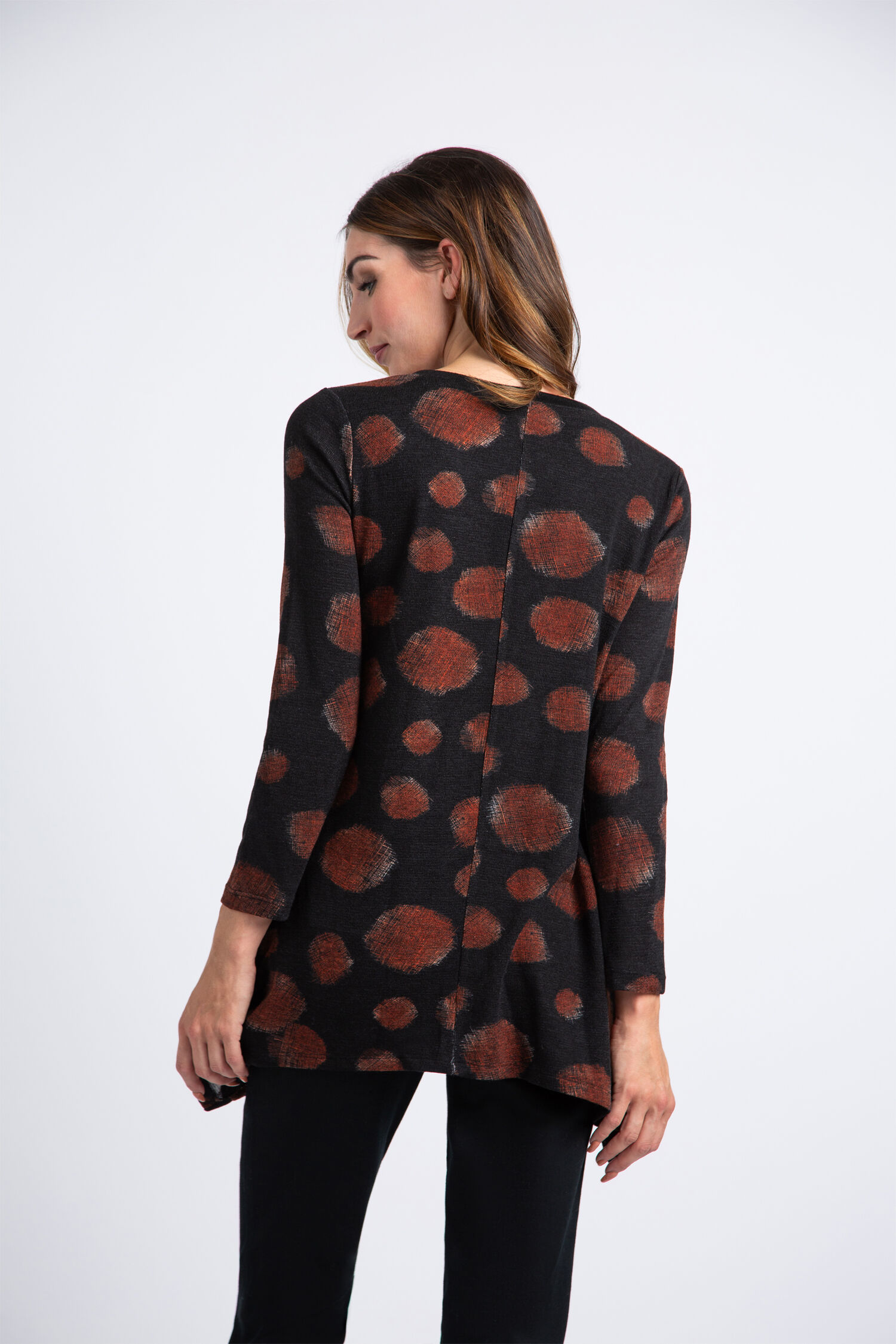 Long Sleeve Shark Bite Top  Image 2