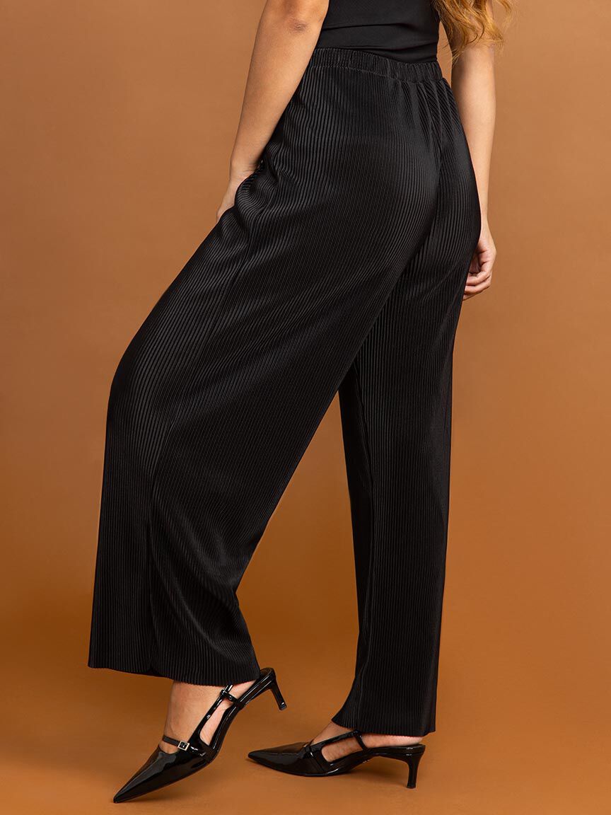 Pull On Plisse Pant Image 3