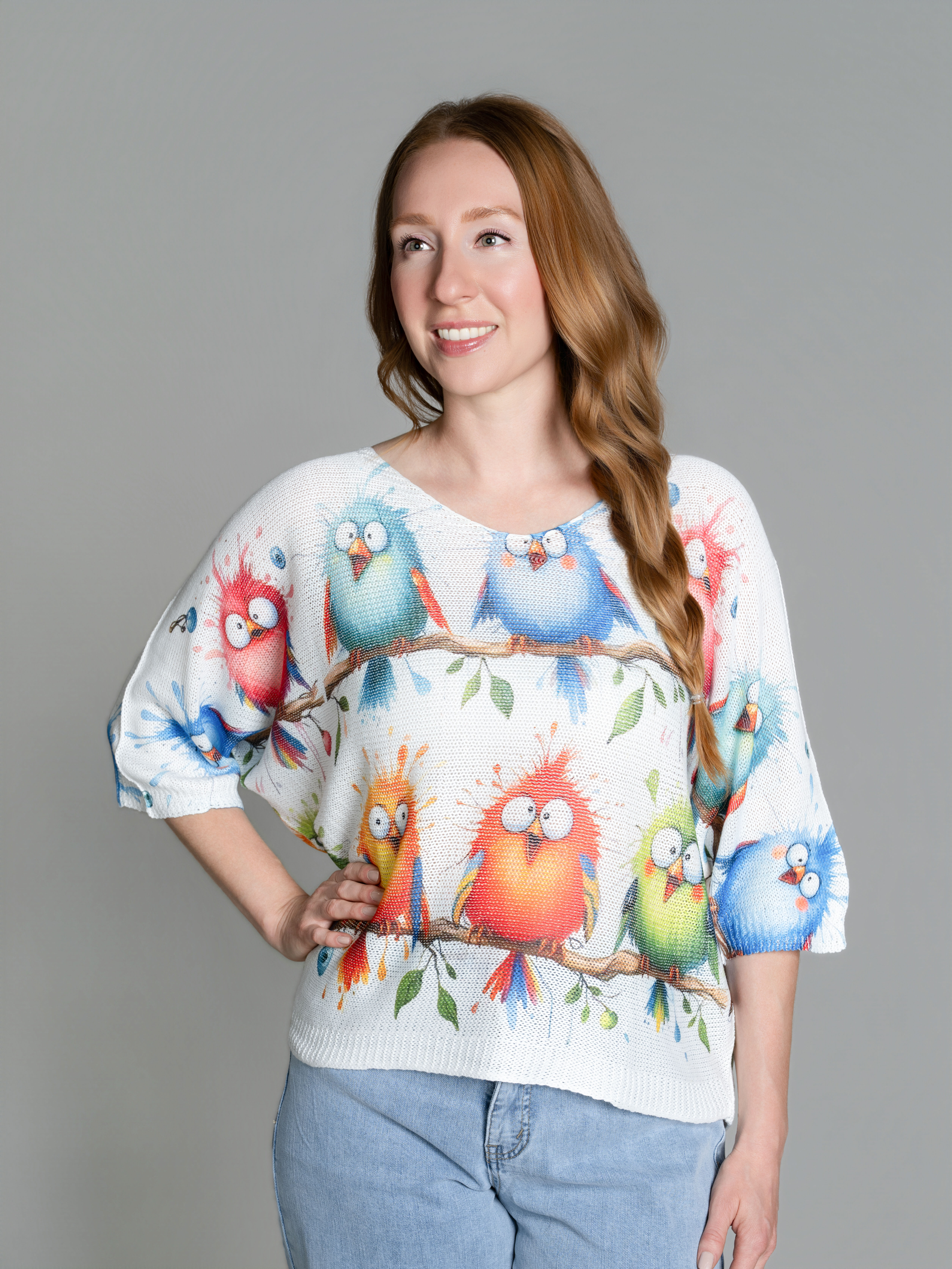 Dolman Sleeve Knit Top Image 4
