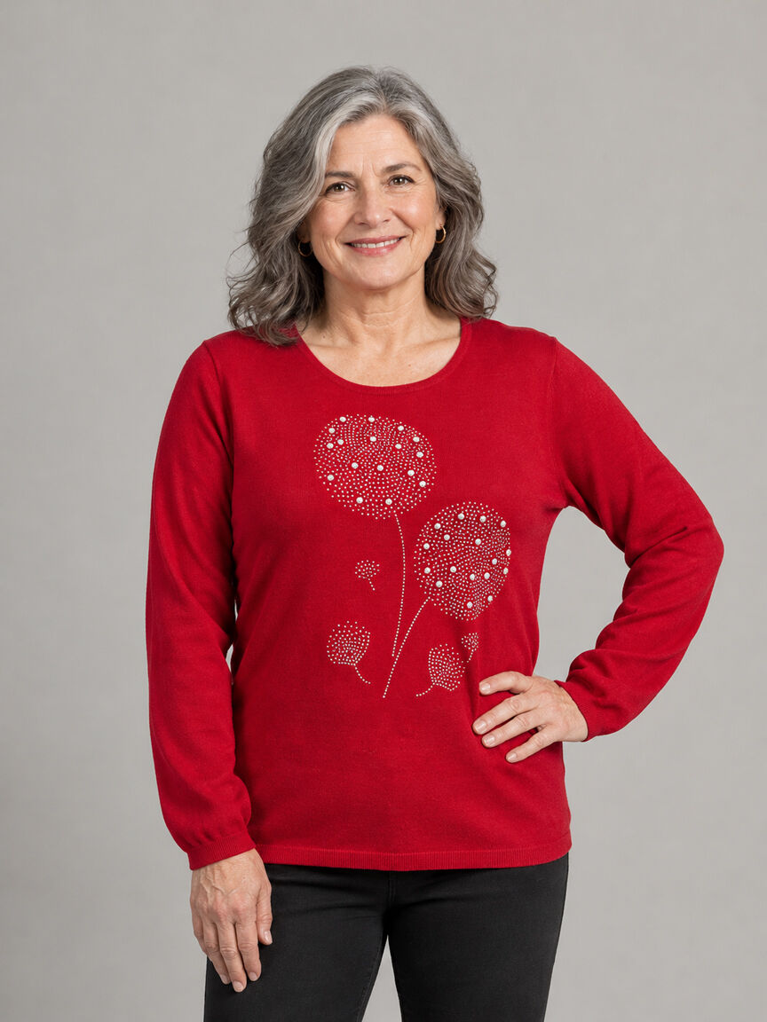 Long Sleeve Dandelion Peal Sweater