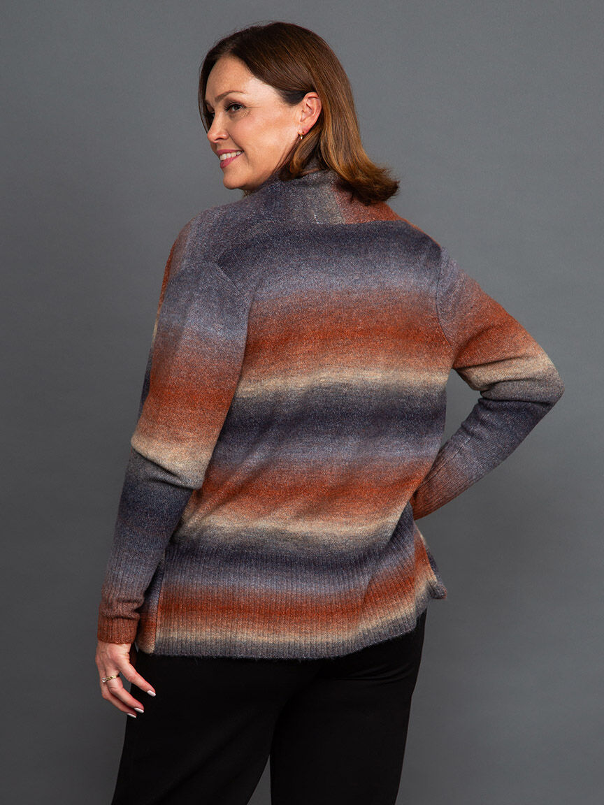 Open Front Ombre Cardigan