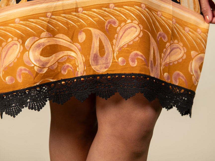 3/4 Sleeve Tunic with Crochet Detail  Image 5