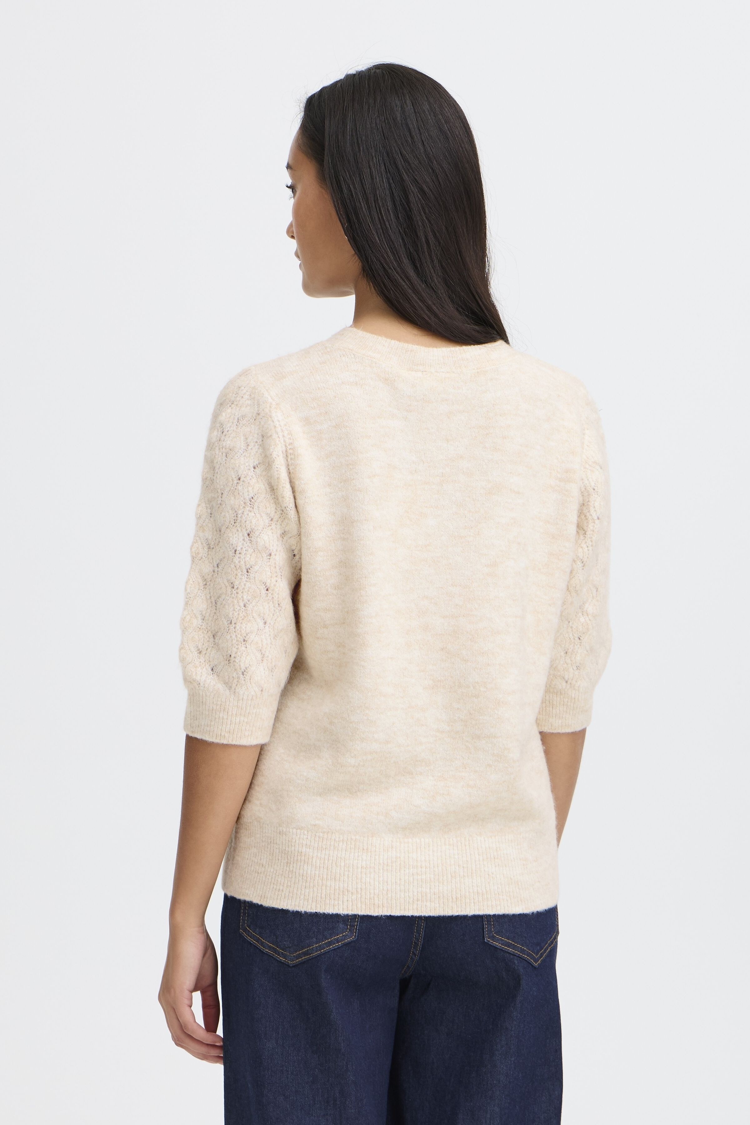 Elbow Sleeve Knit Sweater