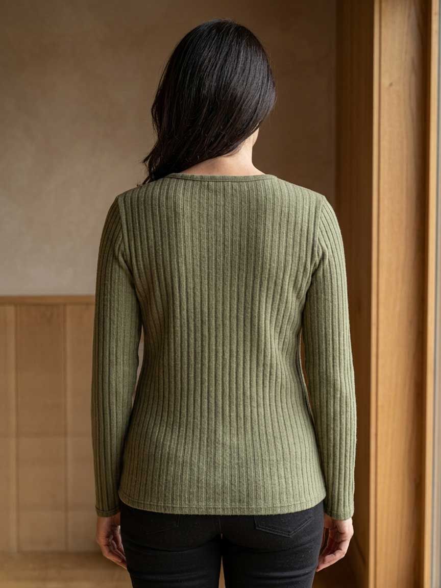 Long Sleeve Ribbed Top