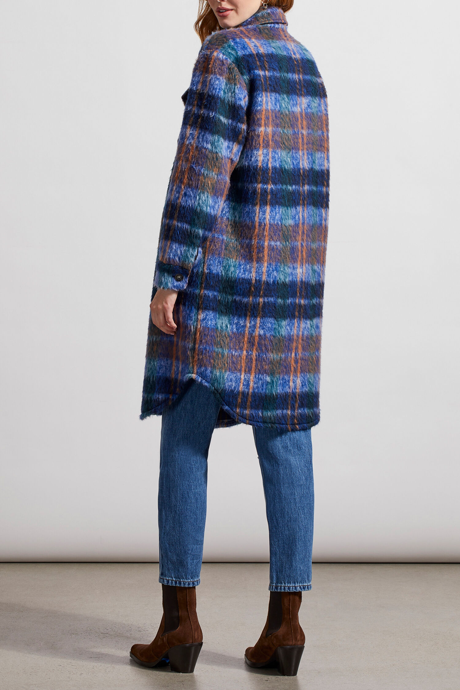 Long Brushed Shacket Image 3