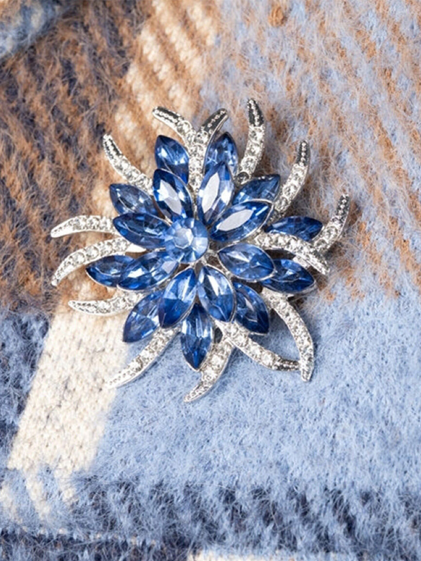 Blue Flower Pin Image 1