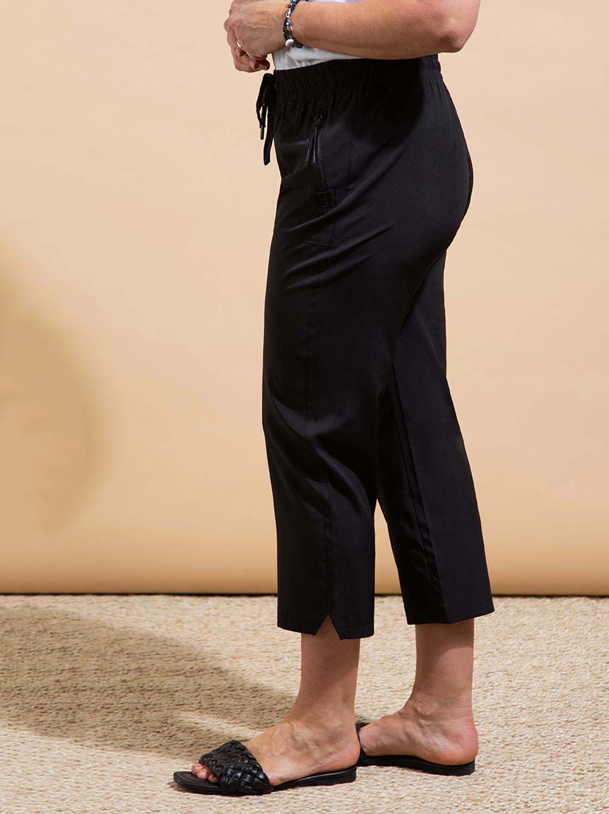 Two-Way Stretch Cropped Trousers Image 2