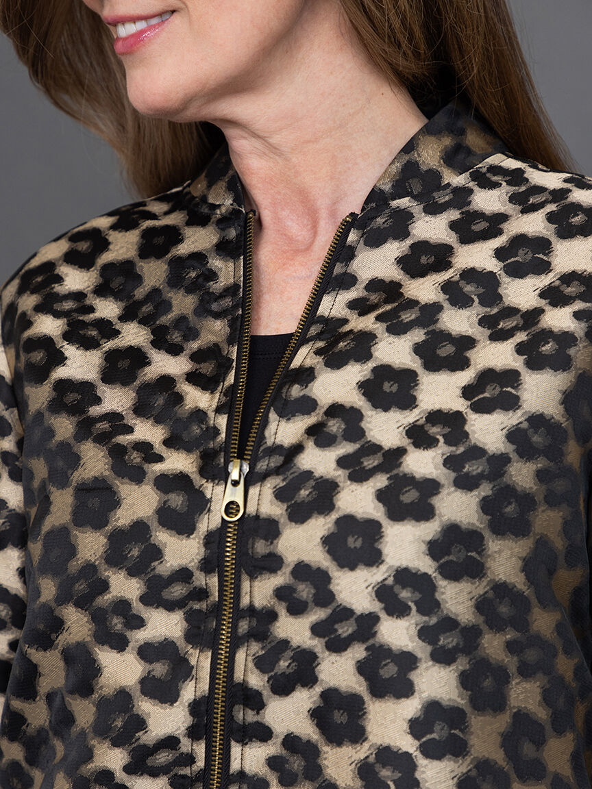 Printed Bomber Jacket Image 5