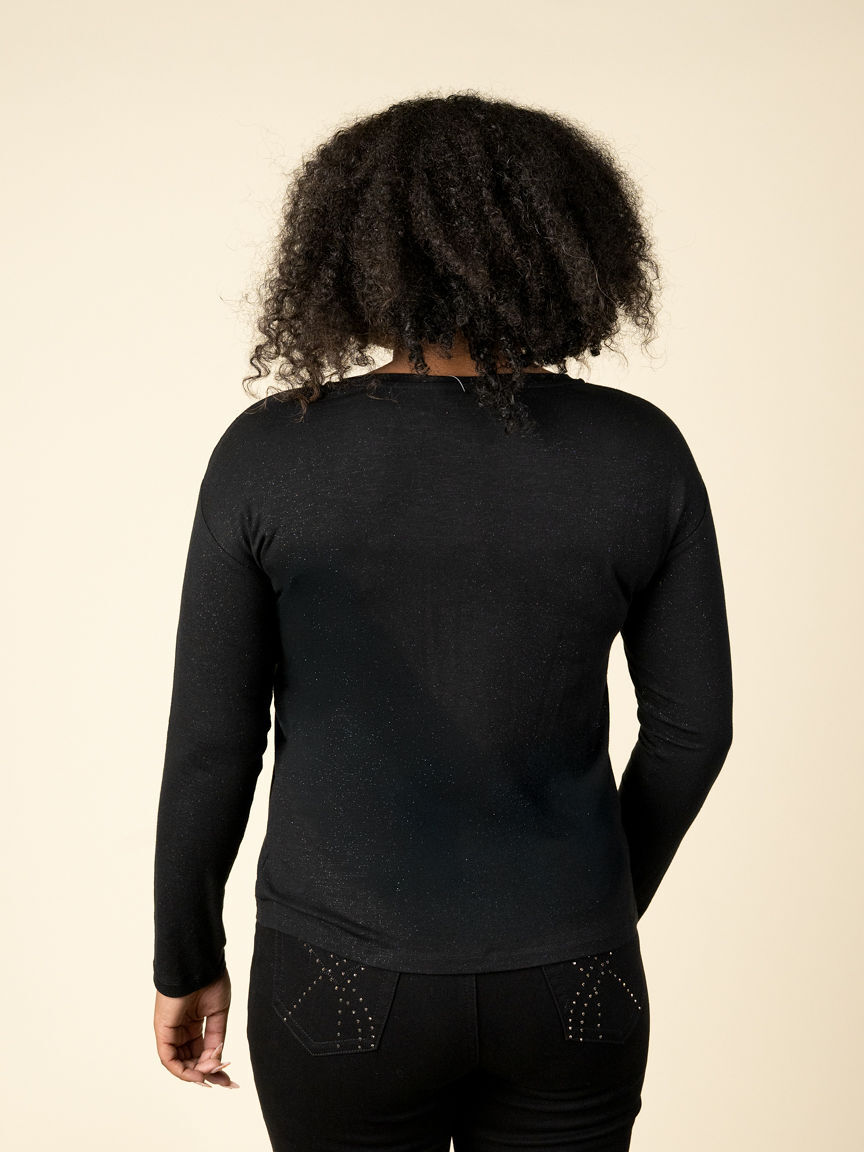 Long Sleeve Top With Pleats