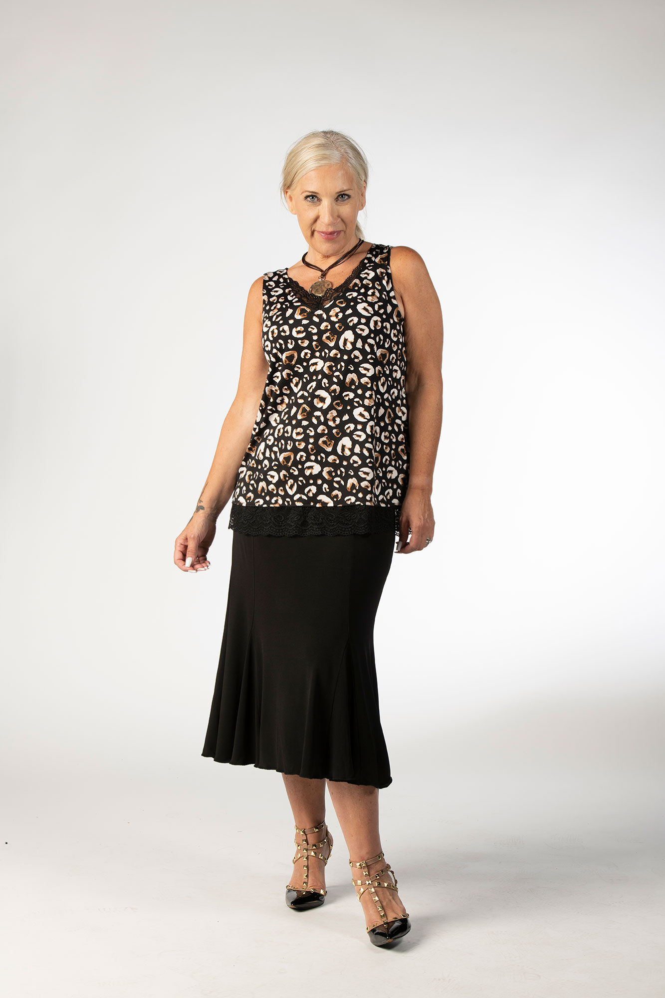 Leopard Lace Top Image 1