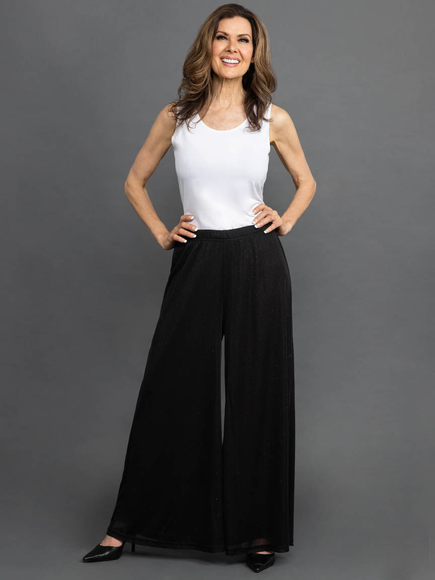 Lurex Lined Pull-On Pants