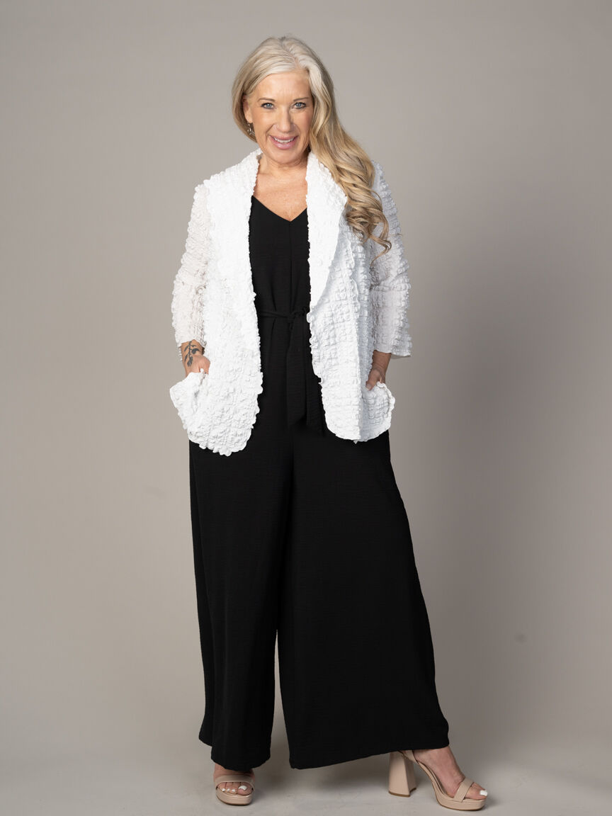 Open Front Crinkle Cardigan Image 5