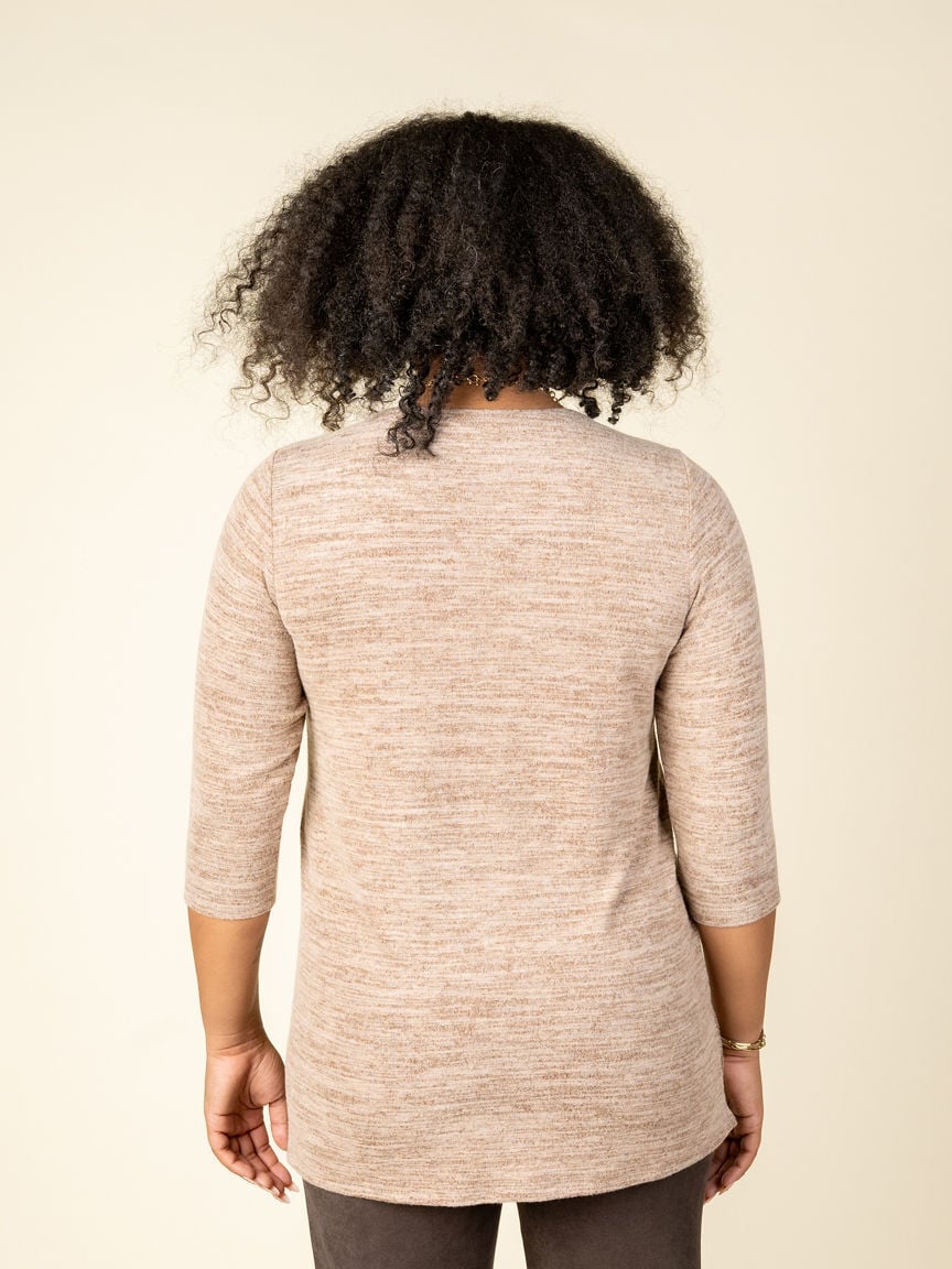 Long Sleeve Tunic With Kangaroo Pocket