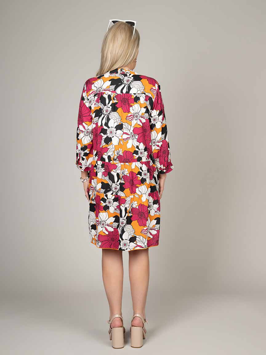 Tiered Knee Length Dress