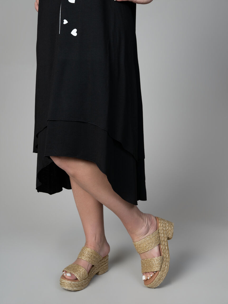 Sleeveless Layered Hem Dress