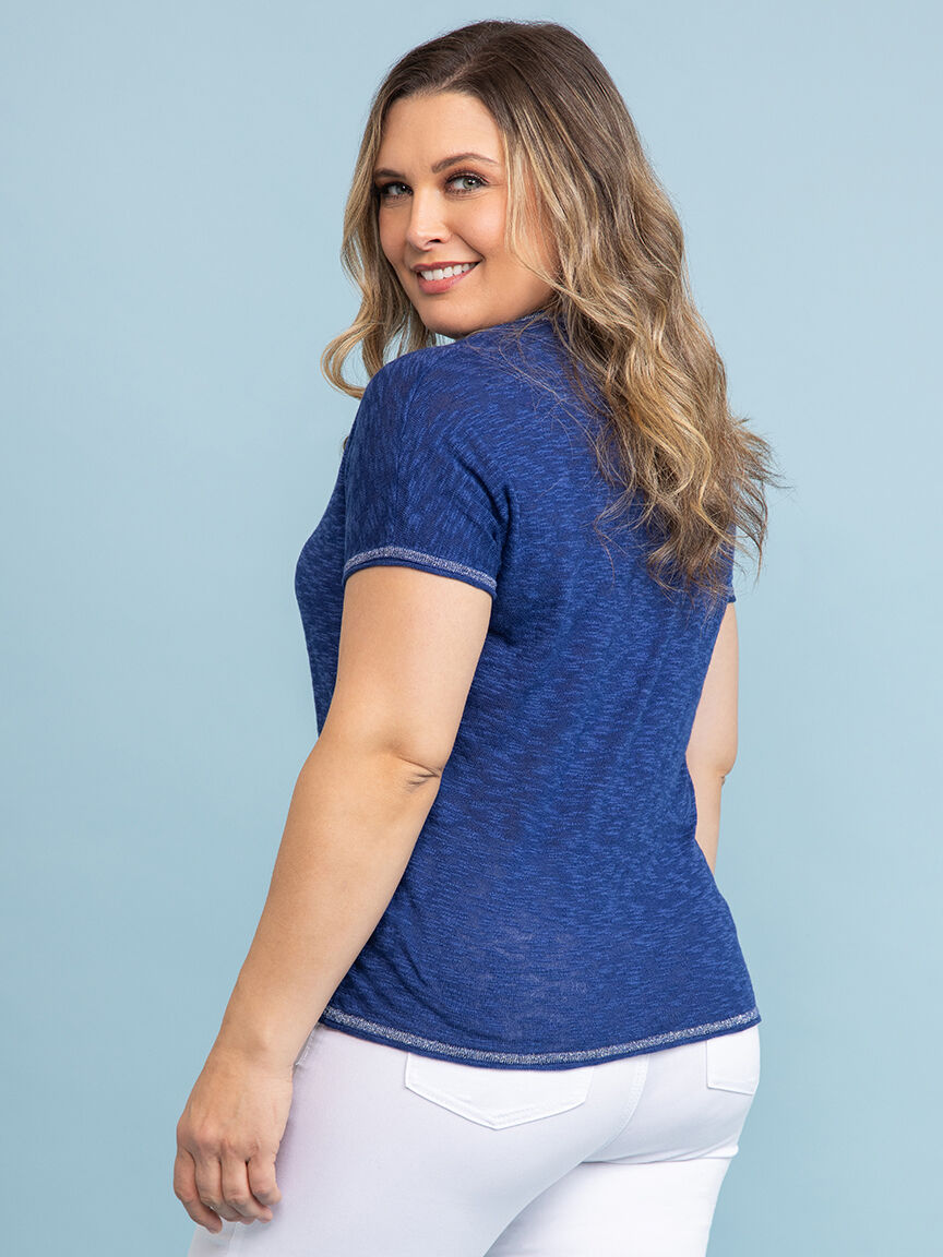 Art Collection Short Sleeve Cotton Top 