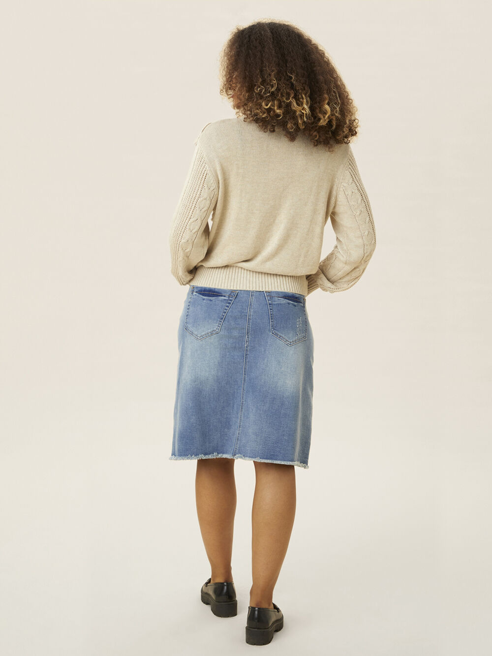 Denim Skirt Image 3