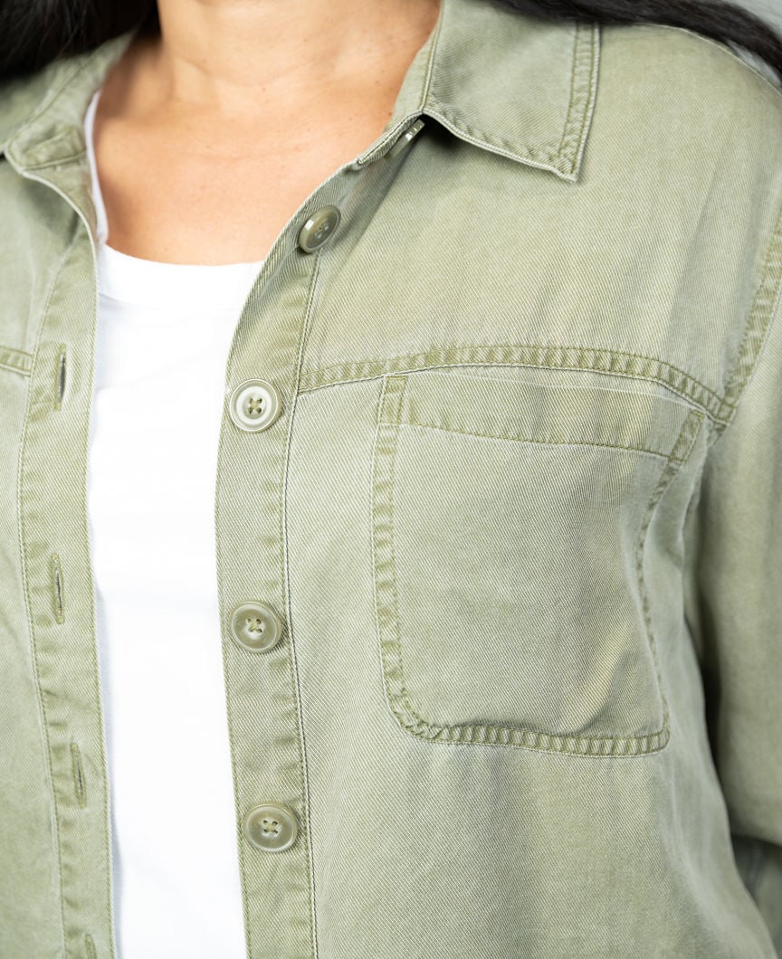 Flowy Overshirt Jacket