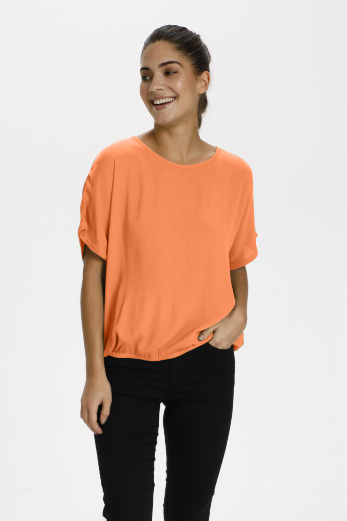 Kaffe Amber Stanley Short Sleeve Banded Waist Image 1