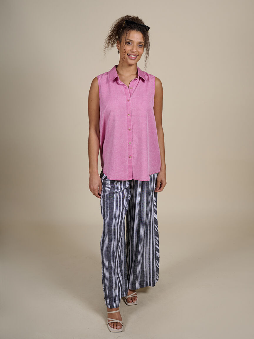 Flowy Sleeveless Lyocell Top  Image 5