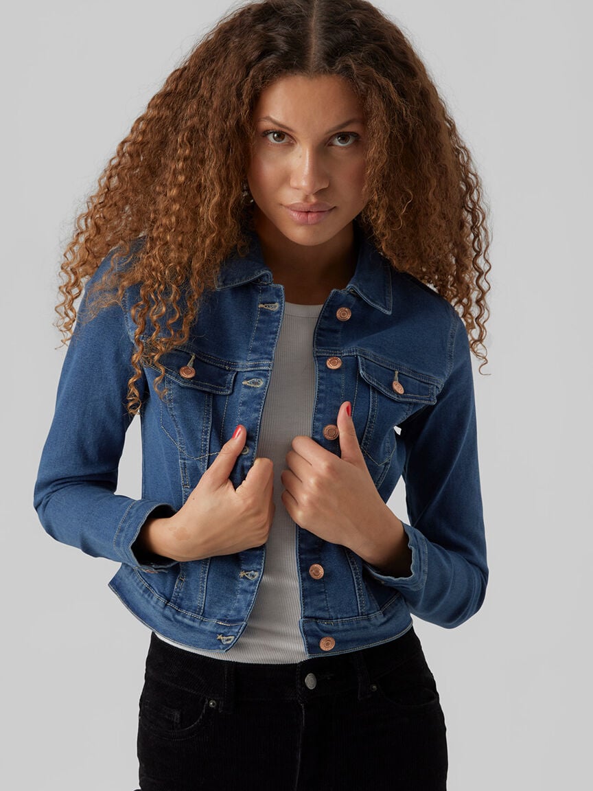 Long Sleeve Slim Denim Jacket