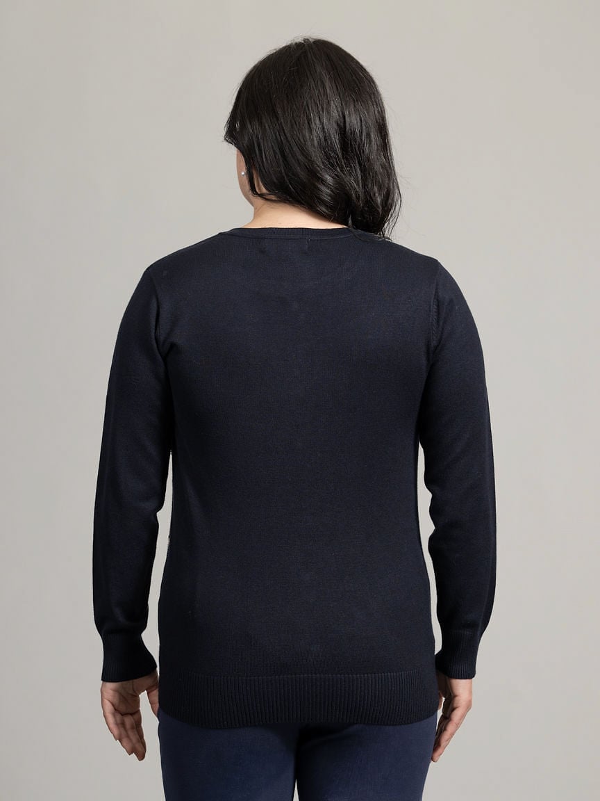 Scallop Open Front Cardigan With Hotfix