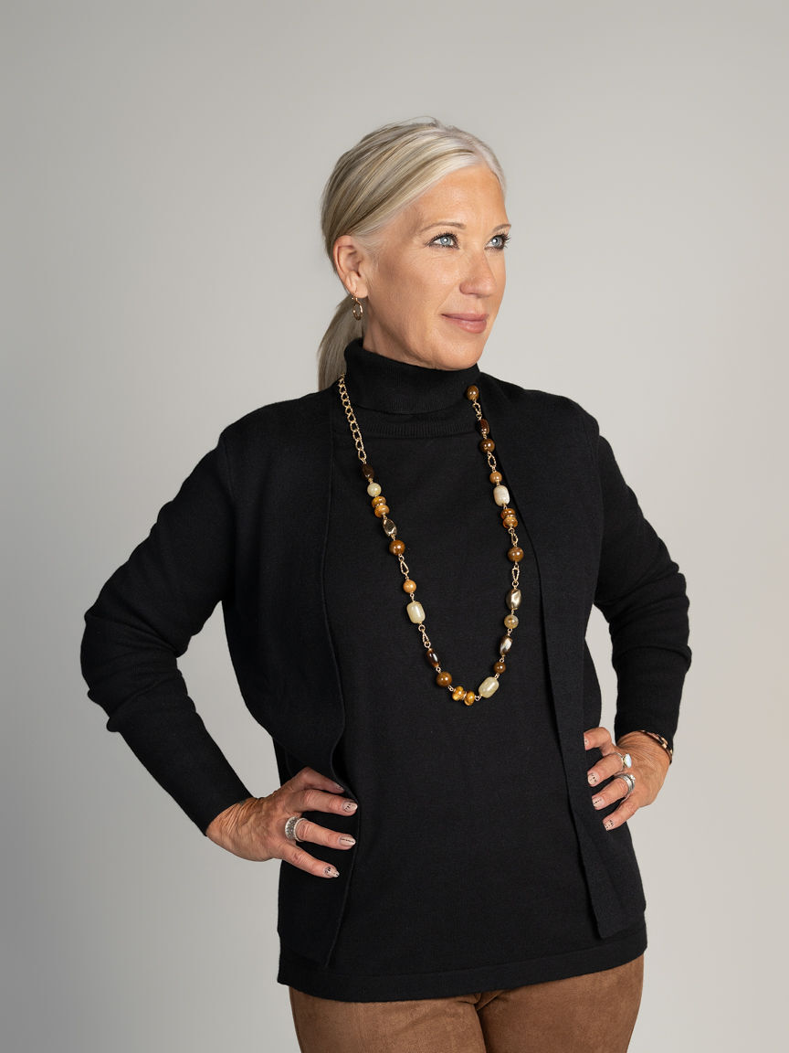 Long Sleeve Open Front Cardigan