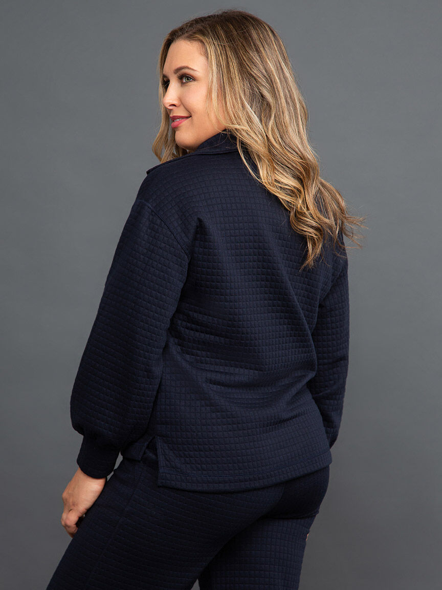 Quarter Zip Long Sleeve Pullover Image 4