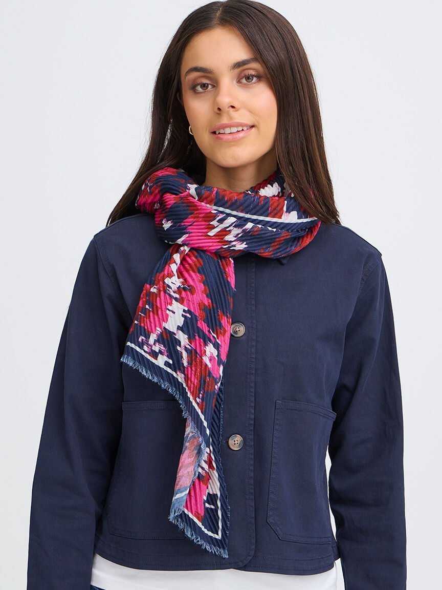 Lightweight Pleat Scarf Image 4