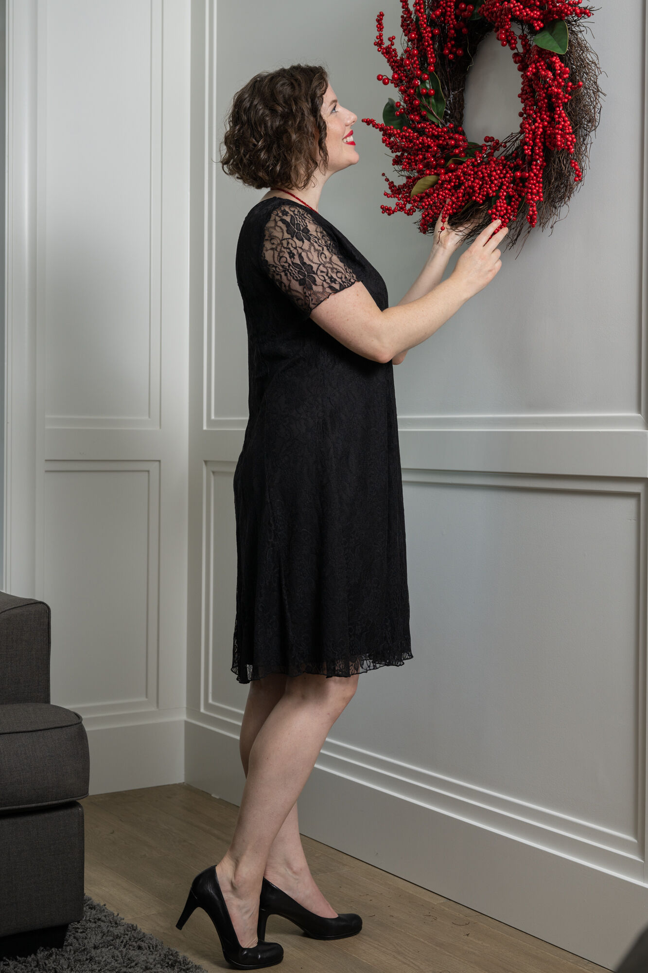 Fit And Flare Lace Dress Image 2