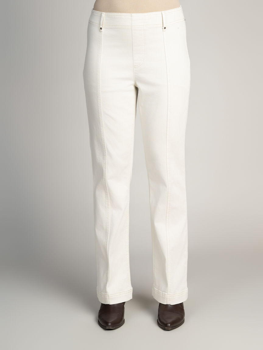 Stretch Denim Micro Flare Pants