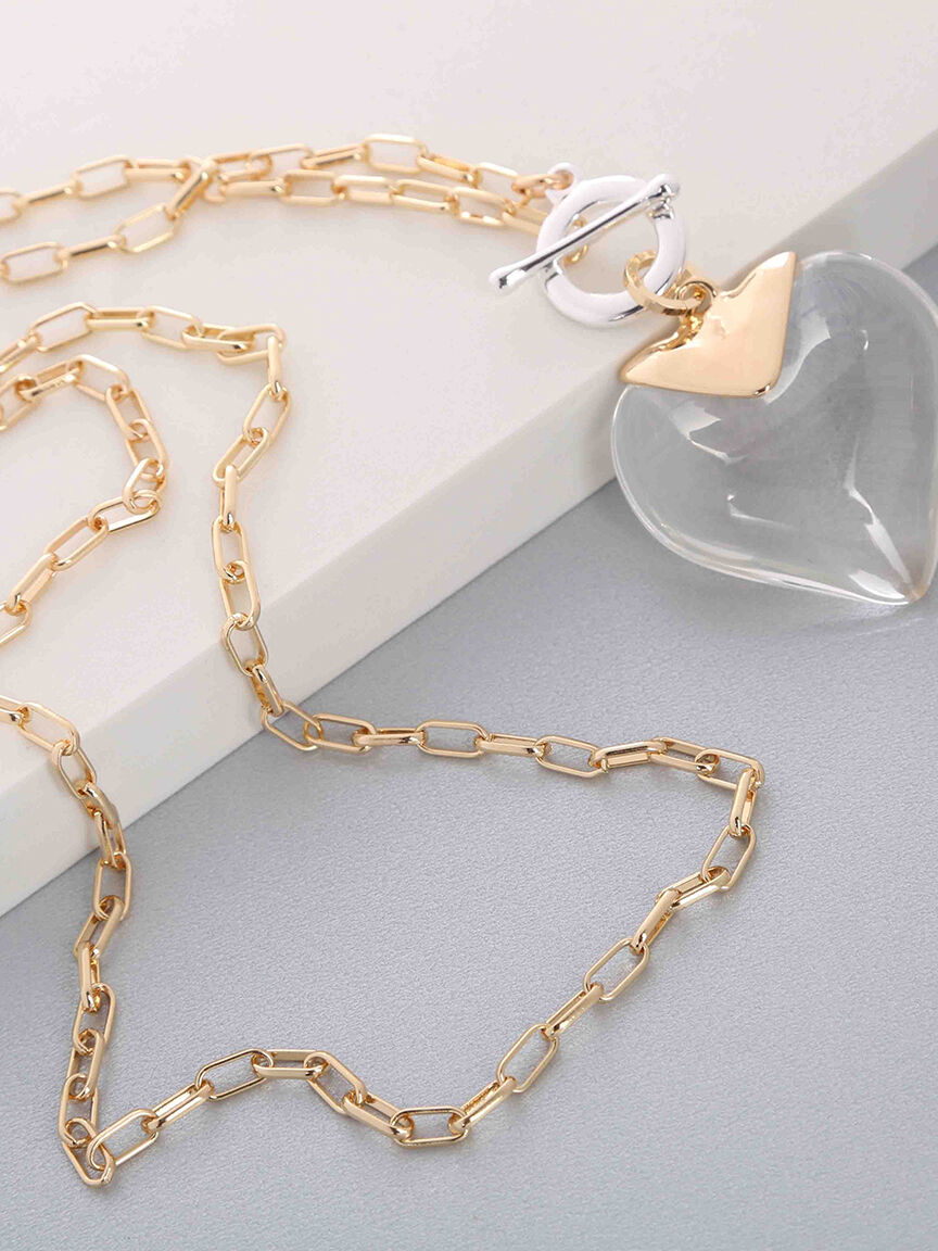 Crystal Heart Necklace  Image 1