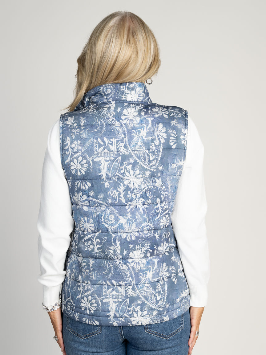 Quilted Button Up Vest
