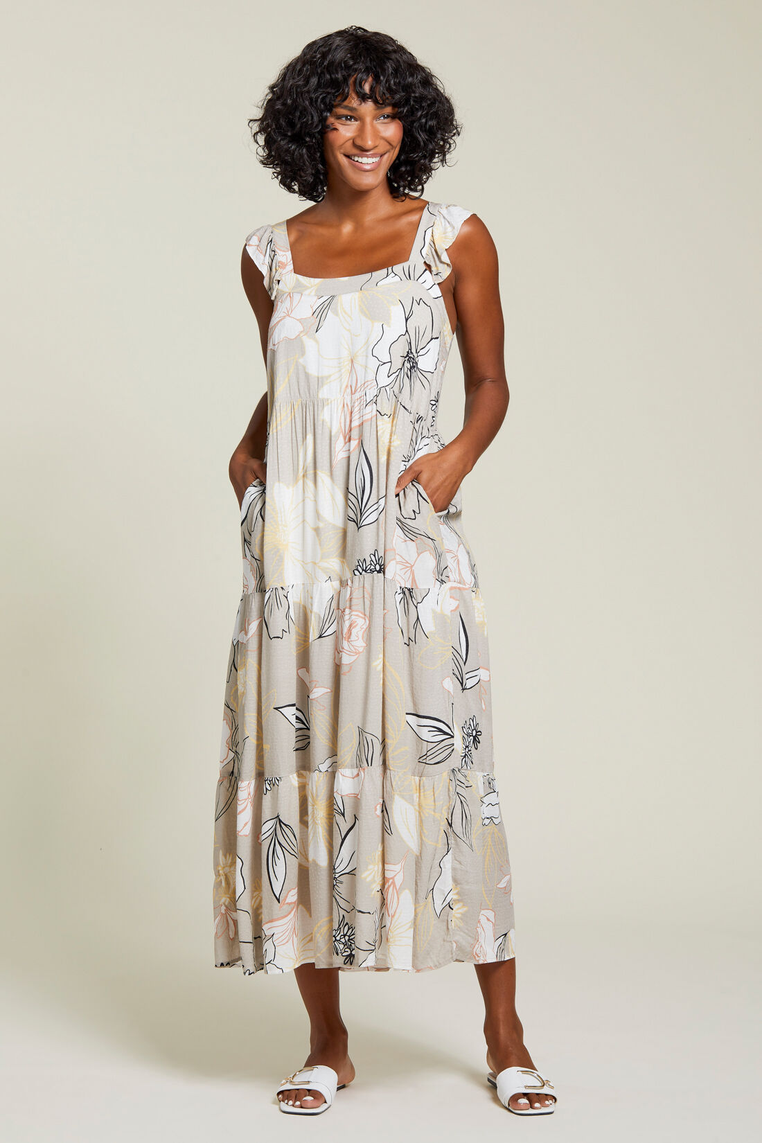 Flutter Strap Maxi Dress Image 1