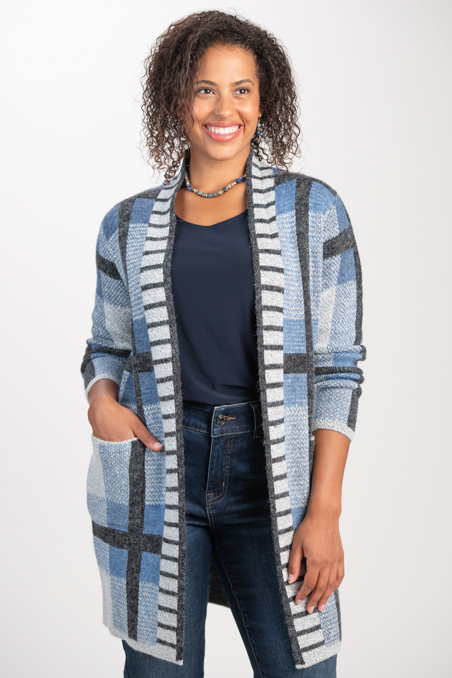 Plaid Cardigan   Image 1