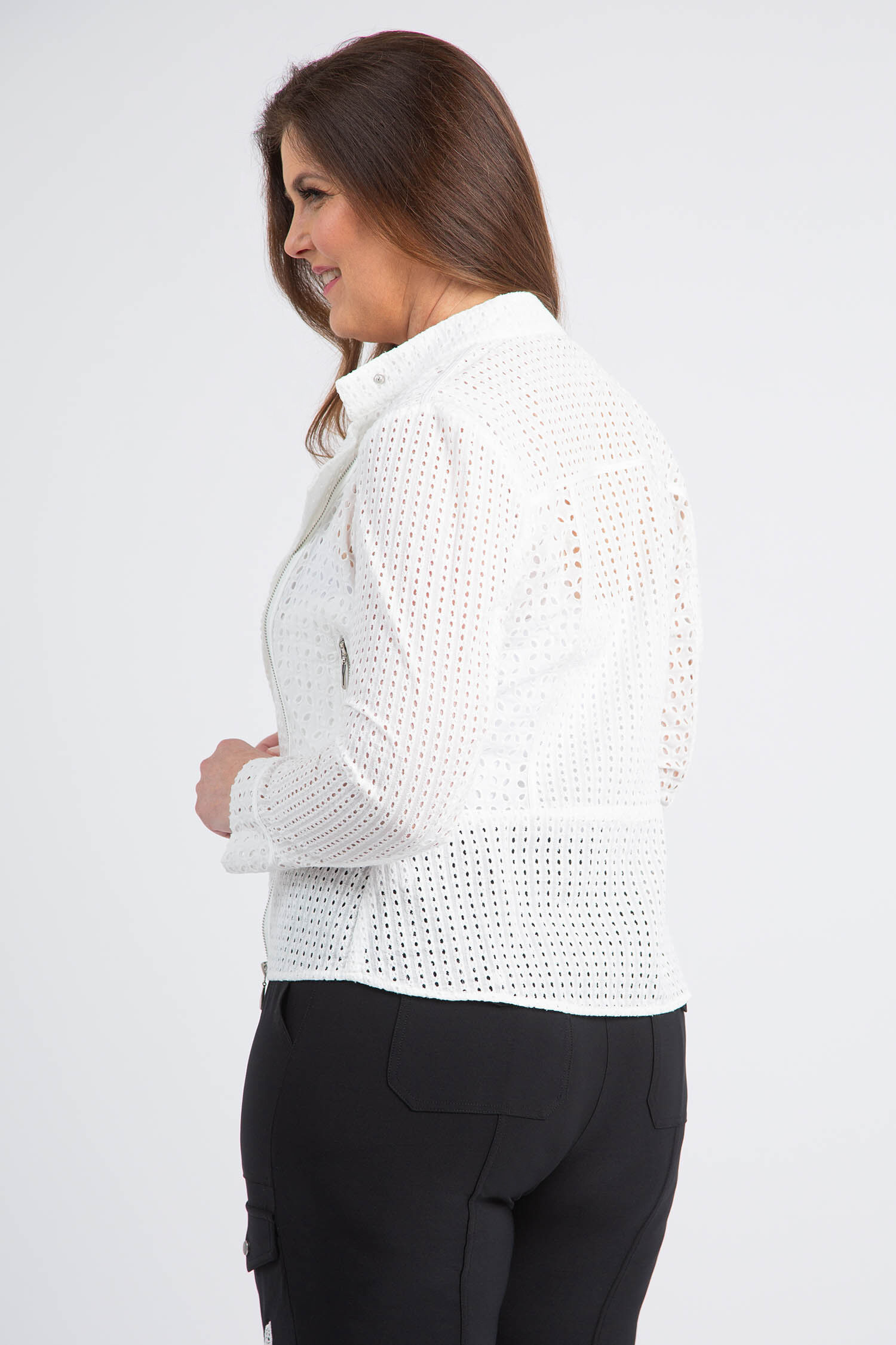 Eyelet Moto Jacket Image 4