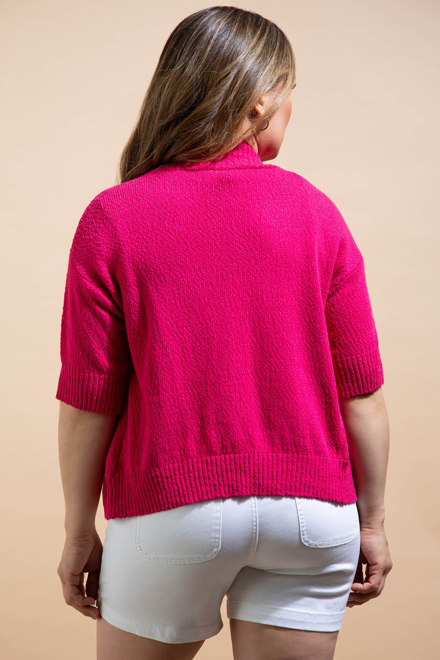 Open-Front Knit Bolero Cardigan Image 3