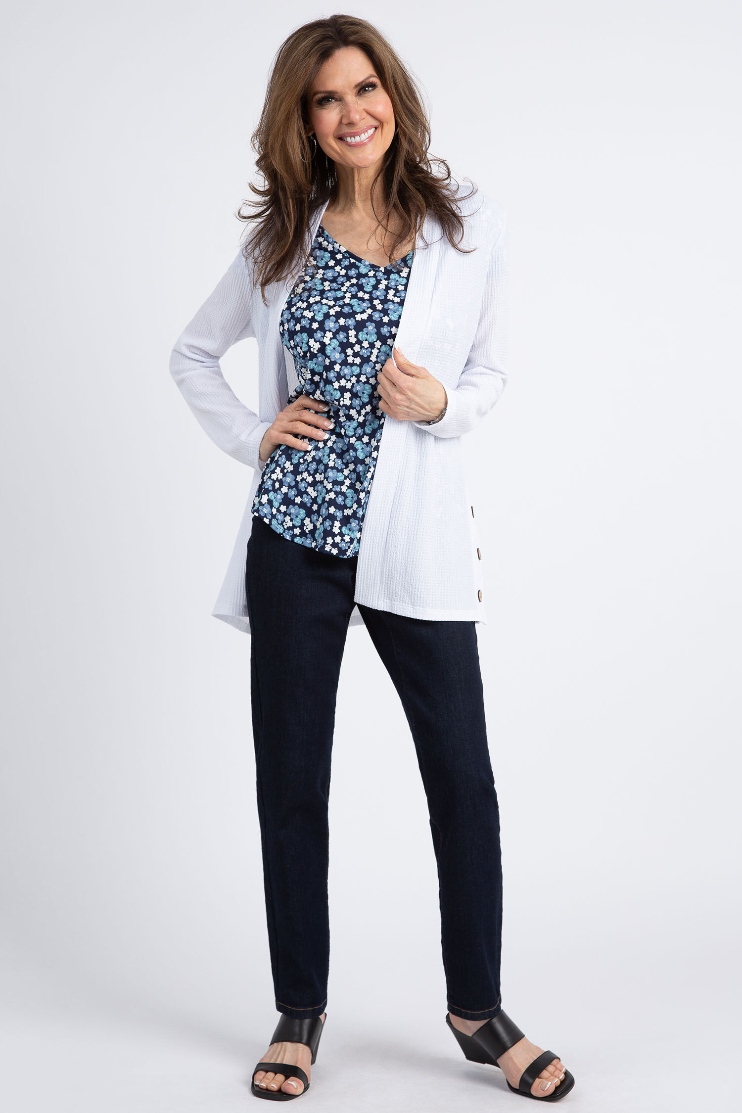 Long Sleeve Textured Cardigan Image 1