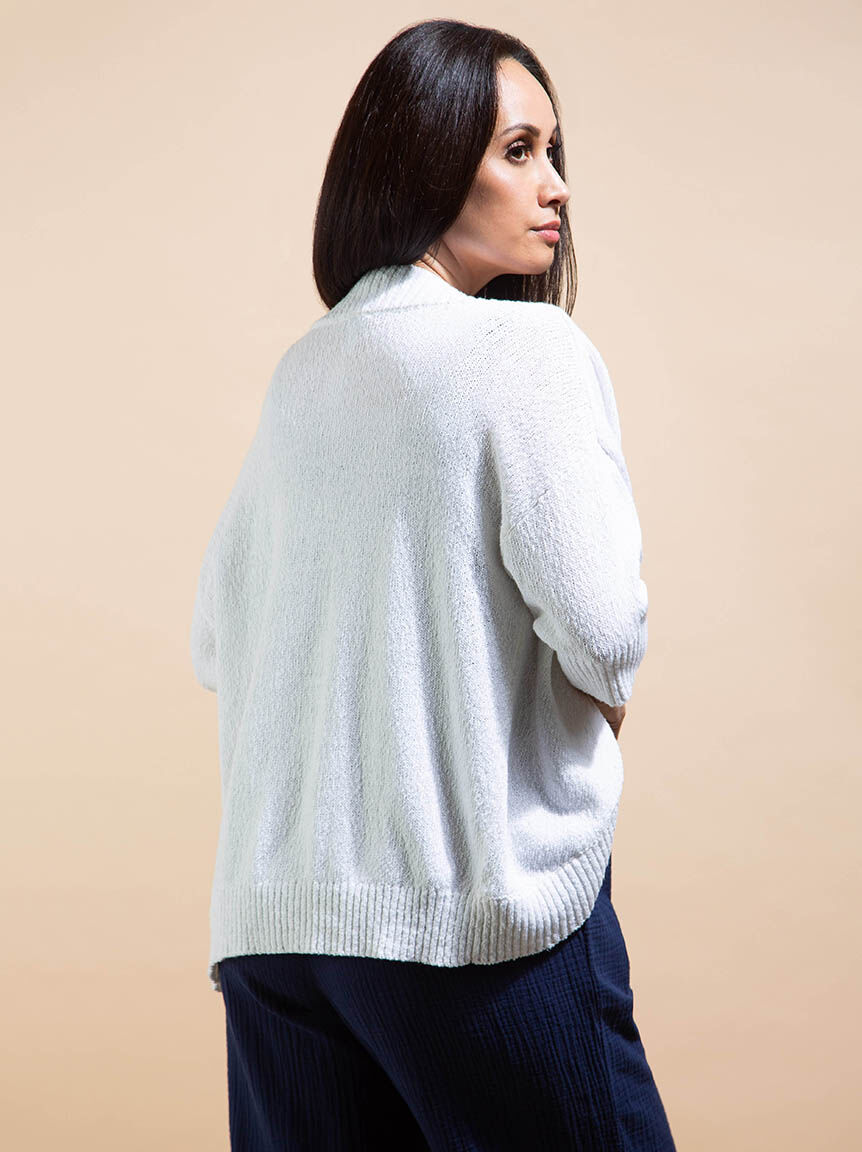 Open-Front Knit Bolero Cardigan Image 4