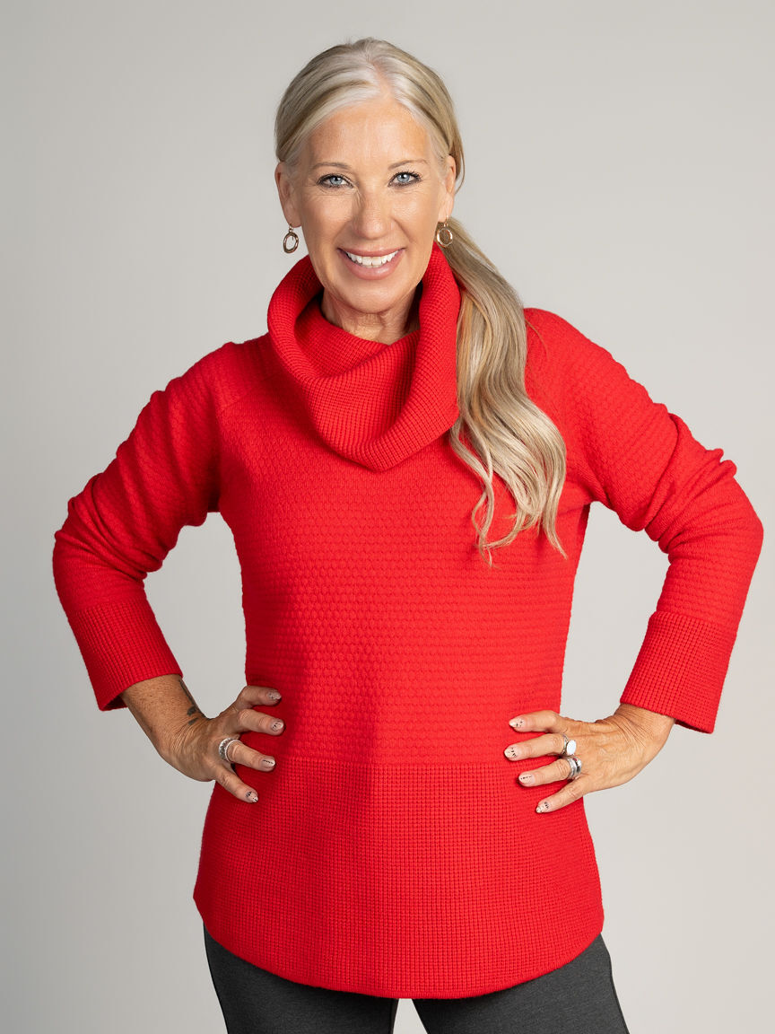 Knit Turtleneck Tunic