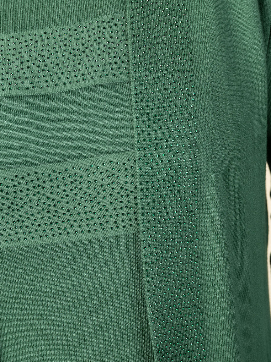 Long Sleeve Cardigan With Hotfix Twin Set