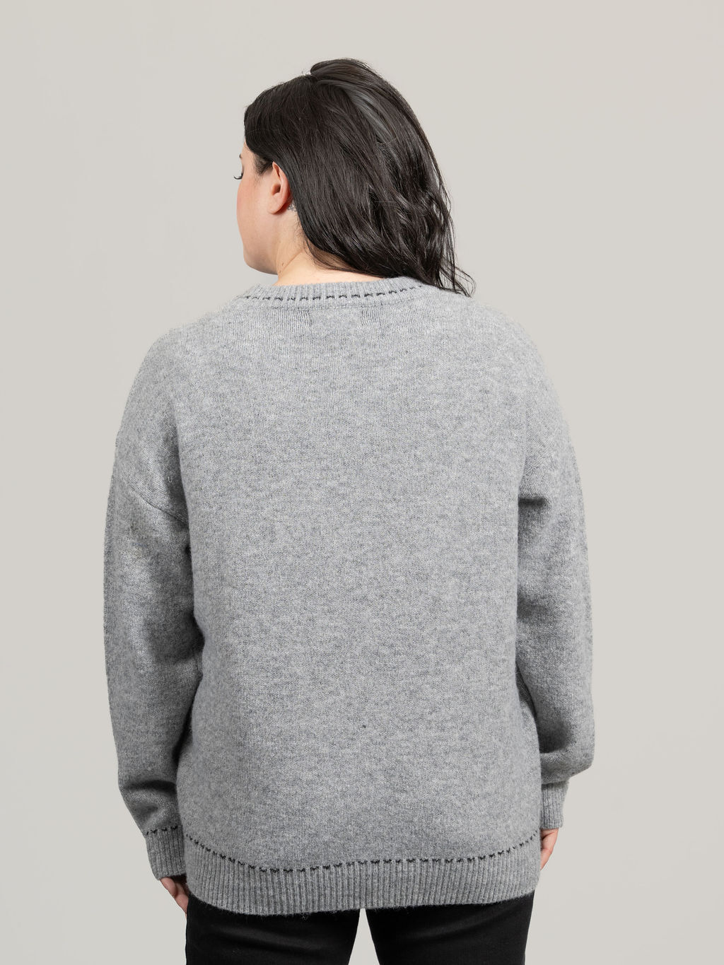 Long Sleeve Crew Neck With Bow Tie Details