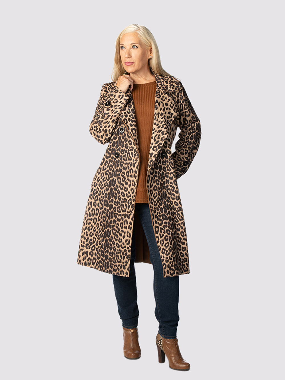 Animal Suede Coat  Image 1