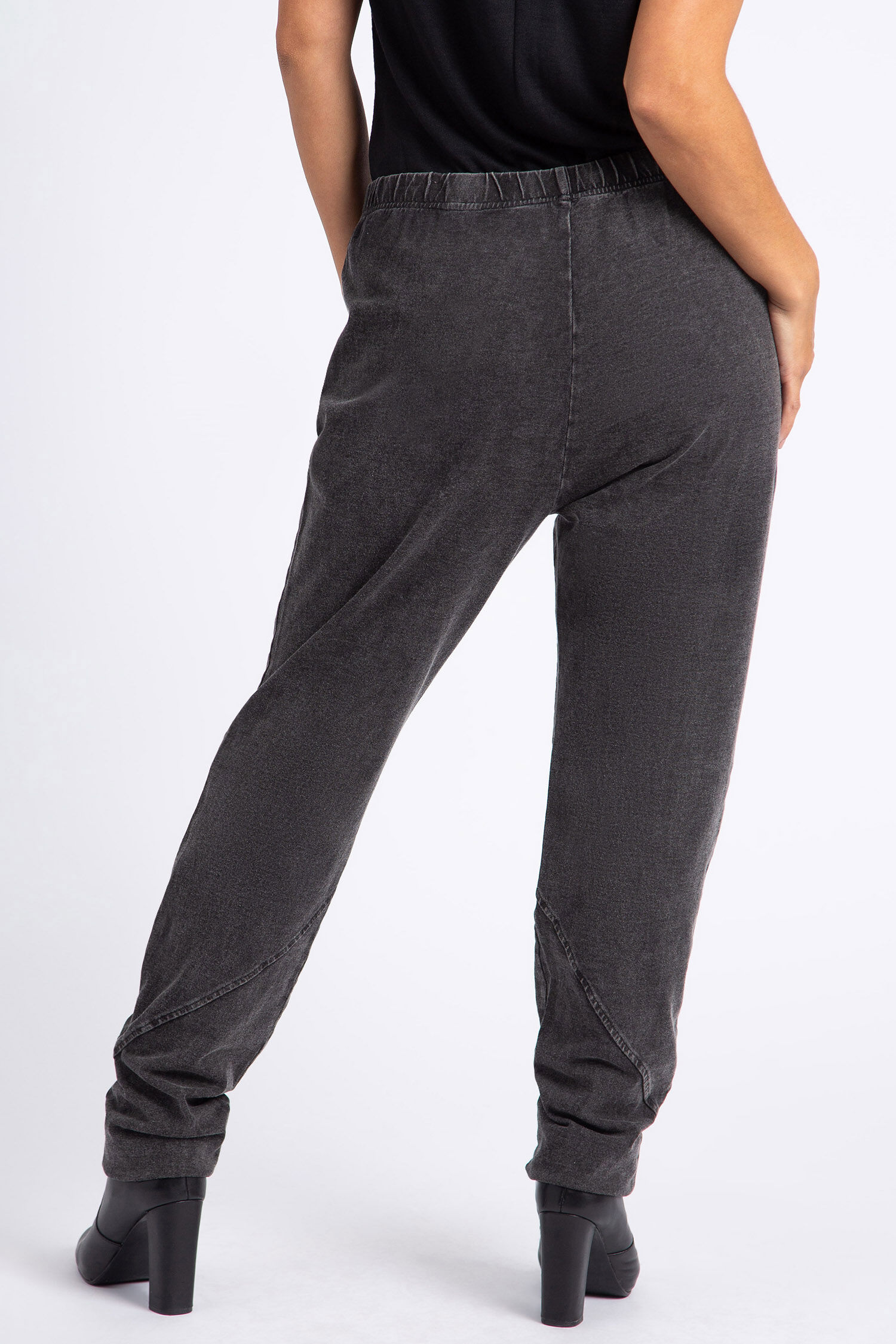 Distressed Denim Pull-On Pant Image 3