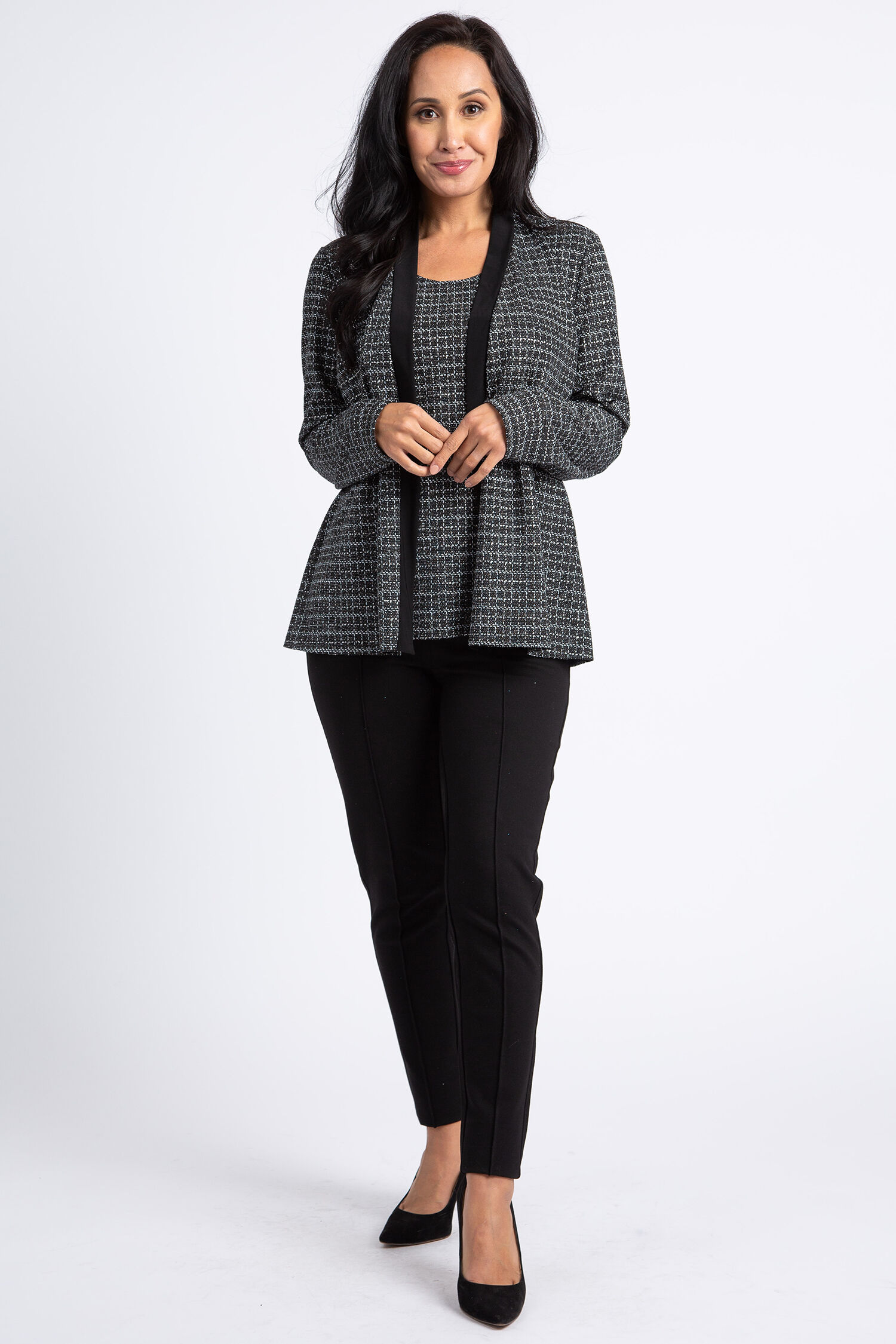 Long Sleeve Lurex Fooler Top Image 1